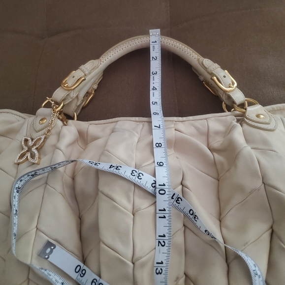 💯 Miu Miu Large Chevron Leather Bag - Picture 11 of 16